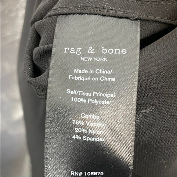 Rag & Bone Sloane Silver Metallic Short Sleeve Crewneck Pullover Stylish T Shirt - Picture 8 of 9